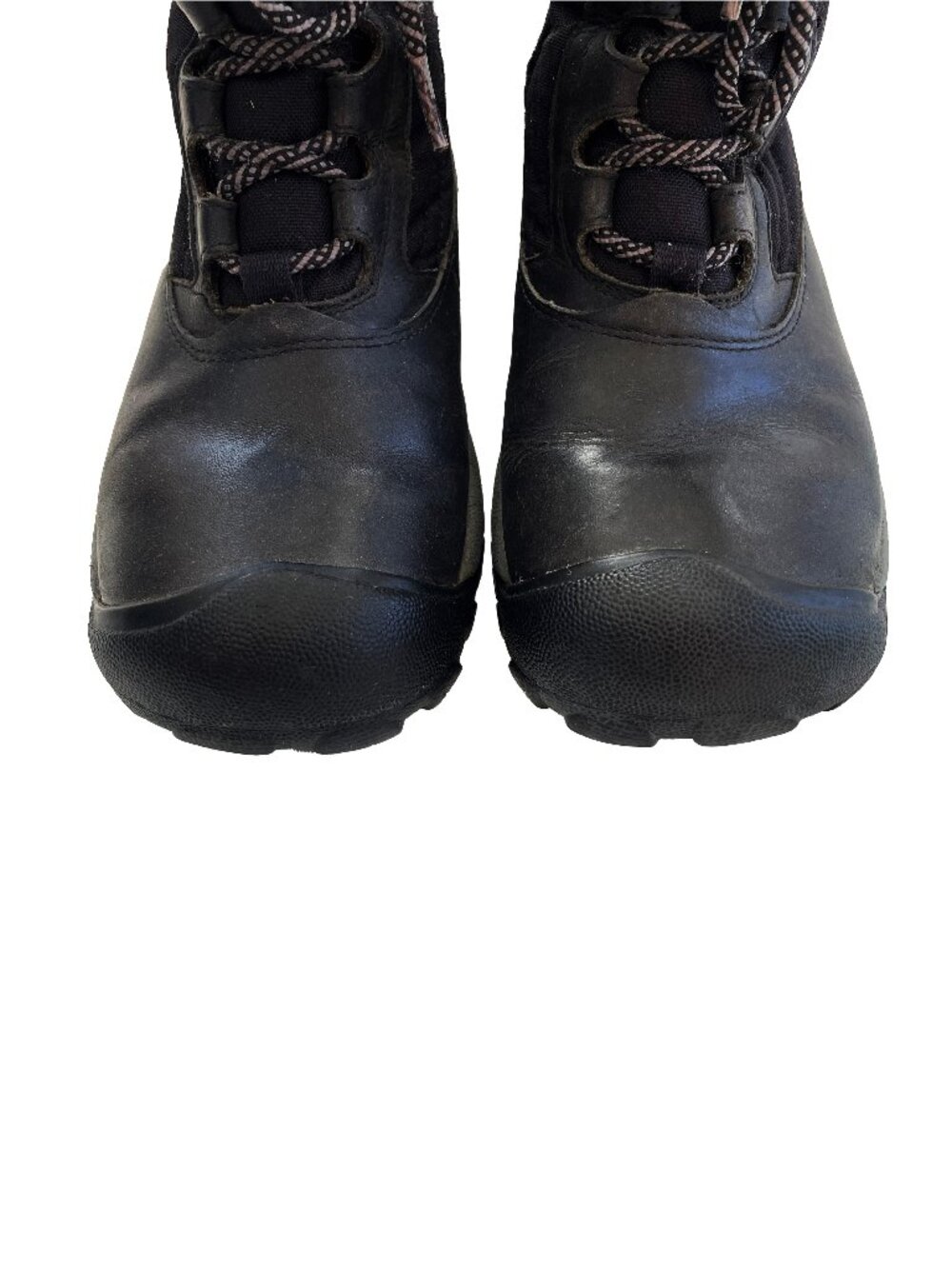 KEEN Hoodoo III 6 Black Leather Boots Waterproof Winter Snow Faux Fur Mid Calf - Picture 7 of 12